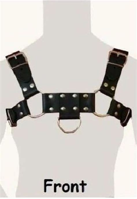 leather chest harness men's|leather bulldog harness for men.